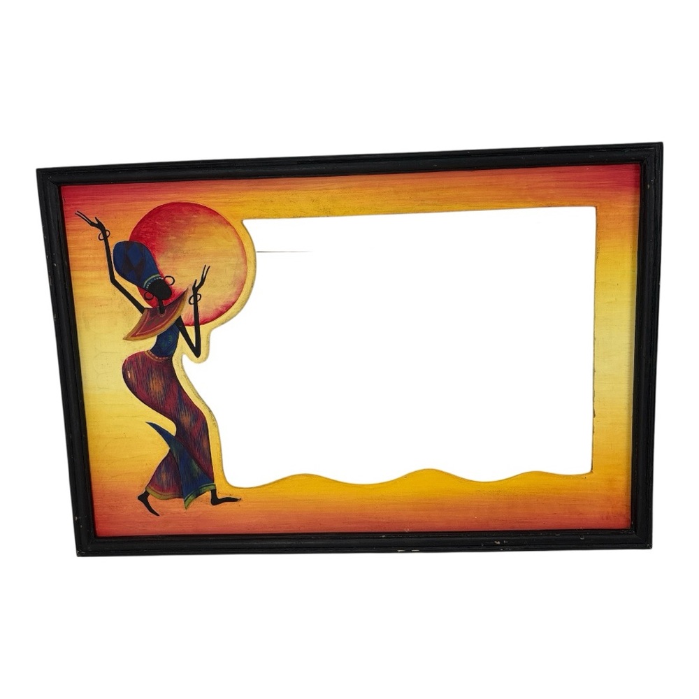 Vibrant African Art Picture Frame